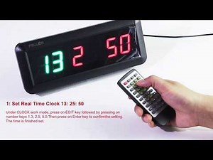 PELLOR Fitness Training Timer Remote Control Gym Indoor Interval Timer Clock for CrossFit