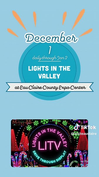 December is here and so are the events! We have tons of holiday fun coming your way in Eau Claire! #eauclaire #wisconsin #holidays #events #thingstodo