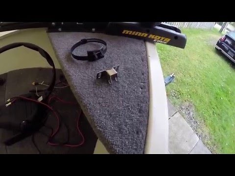 How to Install a Transducer on Trolling Motor - Aluminum Boat Project #11