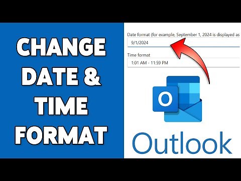 How To Change Date And Time Format In Outlook 2024 | Customize Microsoft Outlook Calendar