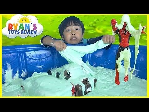 HOW TO MAKE GIANT SLIME GOO Easy Science Experiment for kids!