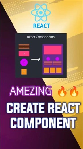 Your First React Component in Seconds #codewithharry #coding #code