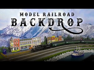 Installing a Model Railroad Backdrop