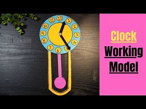 Clock working model school project | clock model for students | clock model project | clock project