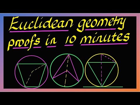 Euclidean geometry proofs in less than 10 minutes - Grade 11 and12 NSC & IEB