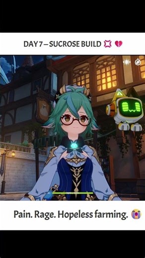 1 Week of Building Sucrose… and I Lost My Mind 😭💢 (Part 3) | Genshin Impact #genshinimpact #genshin