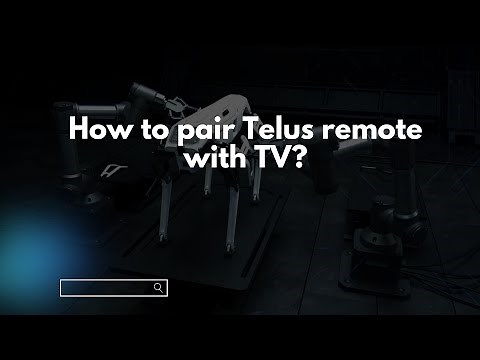 How to pair Telus remote with TV?