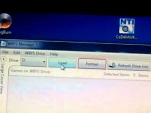 How to use WBFS manager