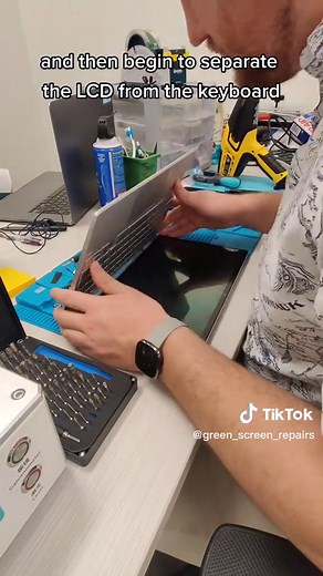 Replacing a broken hinge on an HP ENVY X360 laptop. #satisfyingvideo #repair