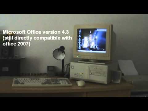 Sounds of the 90's - old computer and printer starting up