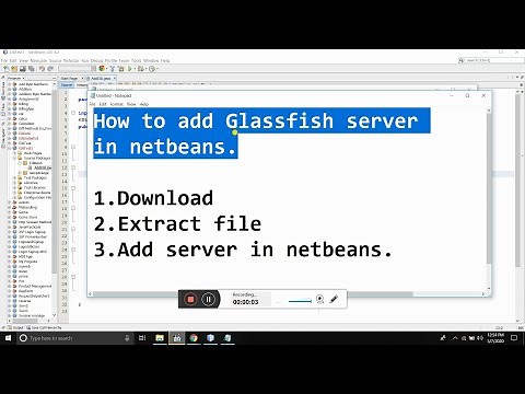 How to Download and add Glassfish server in netbeans IDE.