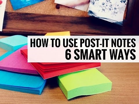 6 Smart Ways to Use Sticky Notes // Post-It Notes Techniques