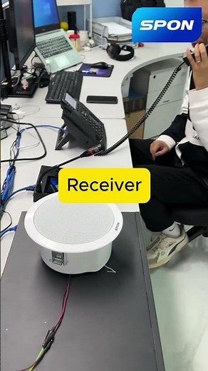 SPON SIP Phone in Action: Seamless Announcements to Ceiling Speaker & Paging Microphone #SIPPhone