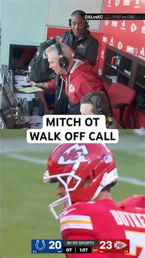 Mitch makes the walk-off OT field goal even better 🎙️