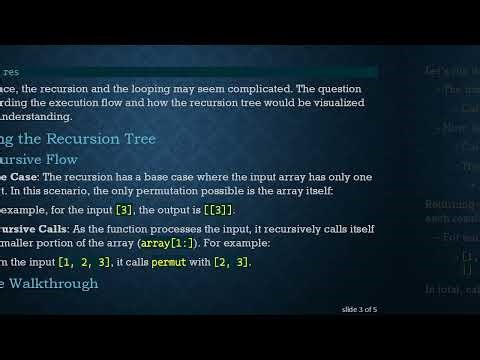 Understanding Recursion with a for Loop to Generate Permutations in Python