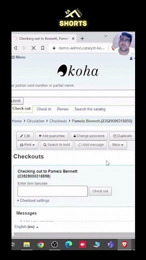 Set Koha permission for library staff