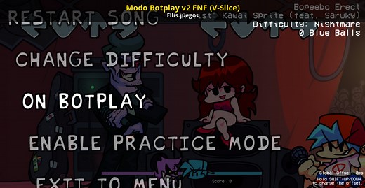 Modo Botplay v2 FNF (V-Slice) Mod for Friday Night Funkin' | FNF Mods