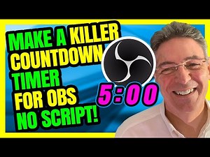 How to create a OBS countdown Timer - WICKED COOL ANIMATION WITH NO SCRIPT