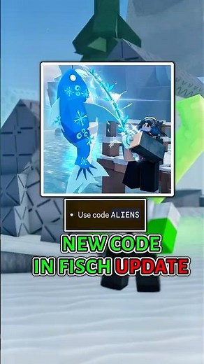 NEW FISCH UPDATE CODE (Alien Update Quest) #fisch #robloxfisch #shorts