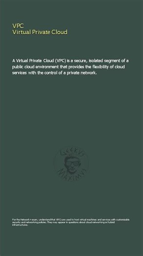 VPC Virtual Private Cloud - Network+