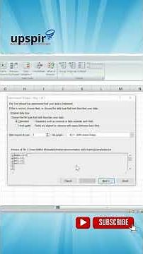 Import Text File to Excel