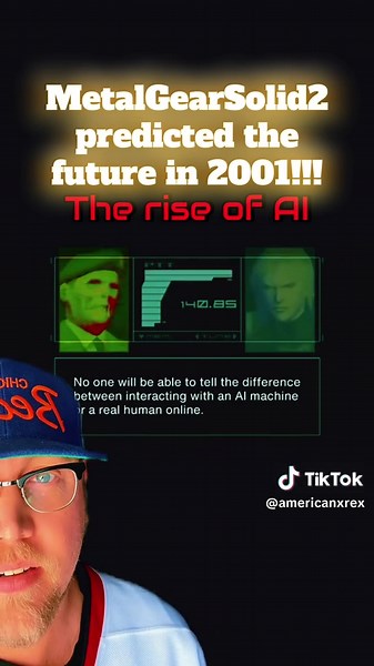 Metal Gear solid 2 predicted the future. The rise of AI. Thank you @sensei.eternal for posting the clip.#greenscreenvideo
