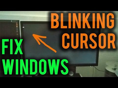 Windows Repair (Black Screen & Blinking Cursor)