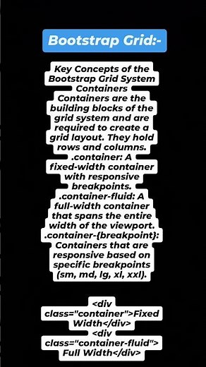 "Mastering Bootstrap Grid: Containers Explained for Responsive Layouts!"