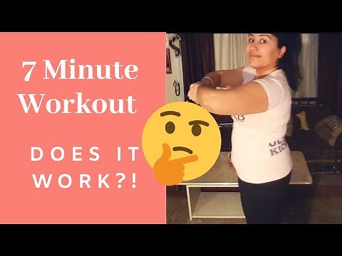 7 MINUTE WORKOUT - DROP A DRESS SIZE?? I TRY IT OUT