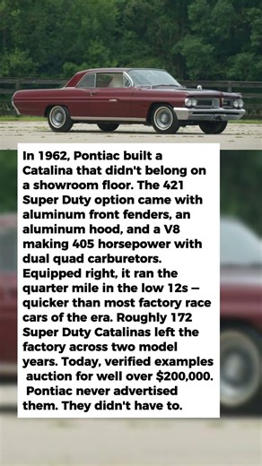 The Pontiac Catalina That Ran 12-Second Quarters in 1962
