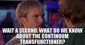 Wait a second. What do we know about the Continuum Transfunctioner?