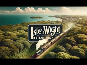 Isle of Wight Steam Train from the sky