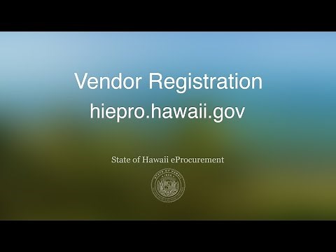 Vendor Registration