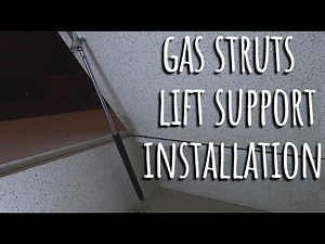 How to fit a Gas Spring Struts. Lift Struts / Lift Support / Gas Struts / Gas Springs installation.