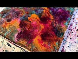 How To Paint EASY Abstract Art on Canvas Using Simple Acrylic Techniques