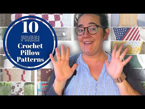 10 FREE Crochet Pillow Patterns