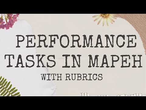 PERFORMANCE TASKS IN MAPEH