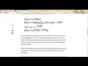 Locally Weighted Regression | Machine learning Python|