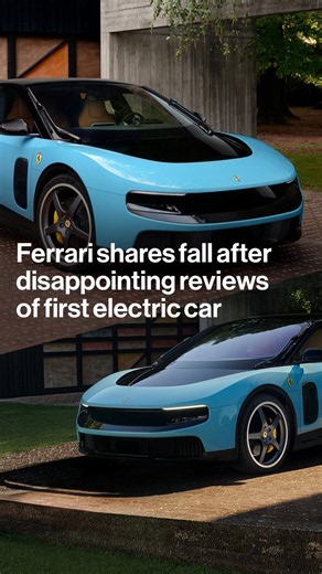 Ferrari shares fell after the Italian super-car maker unveiled the Luce, its first fully electric vehicle, marking a sharp setback for one of the industry’s most closely watched EV debuts  https://t.co/OycaYL0XC1