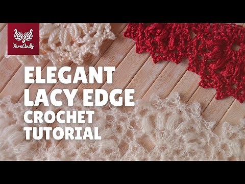 Crochet lace border, crochet edging pattern - full tutorial