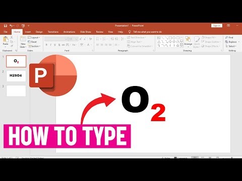 How to Write O2 in PowerPoint | Type O₂ Symbol in MS PowerPoint Easily