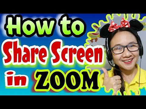 ZOOM TUTORIAL - HOW TO SHARE SCREEN IN ZOOM