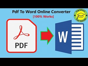 Pdf to word online converter| Online Pdf file to word