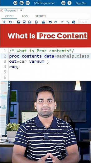 What is PROC CONTENT in SAS? #sasprogramming #learnsas