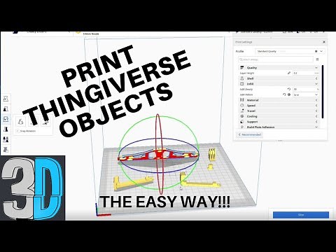 How to Print a Thingiverse File on a 3d Printer (The Easy Way!)