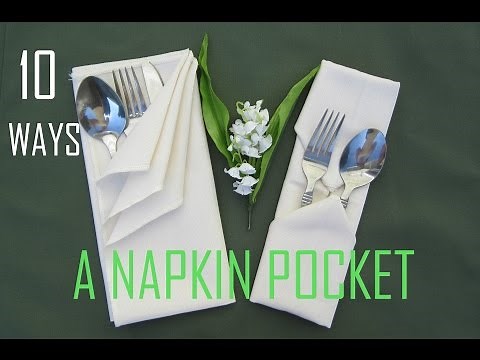 10 Ways How to Fold a Pocket Napkin