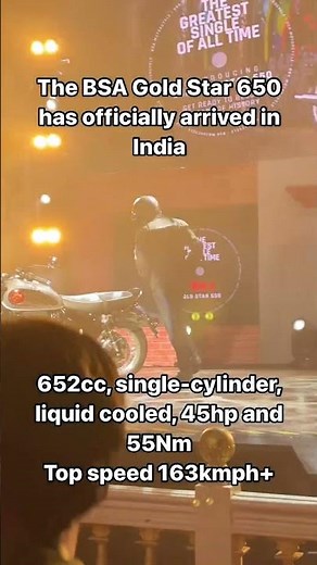 BSA Goldstar 650 launched! And its a single cylinder!