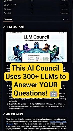 This AI Council Uses 300+ LLMs to Answer YOUR Questions! 🤖 | GitHub Repo #OpenSource #DevTools