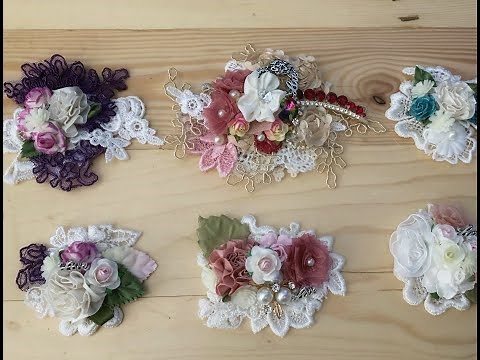 Learn to make your own Applique's from scraps of Lace, flowers and bling