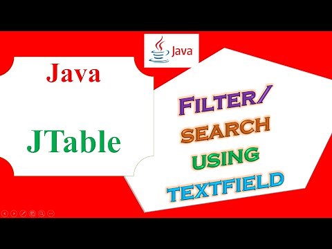 Java JTable Ep.17 - Filter/Search Using JTextField
